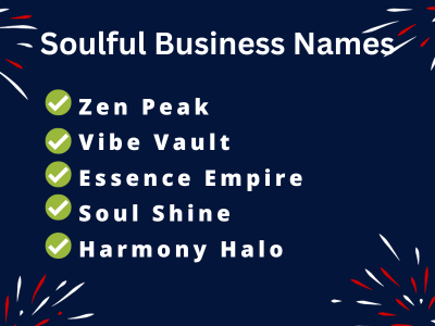 Soulful Business Names