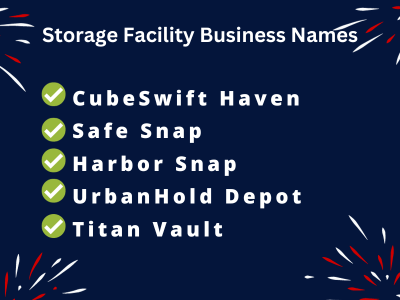 Storage Facility Business Names