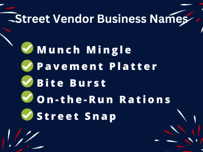 Street Vendor Business Names