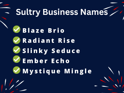 Sultry Business Names