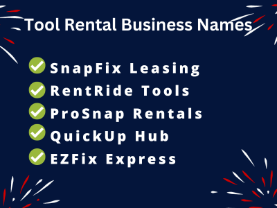 Tool Rental Business Names
