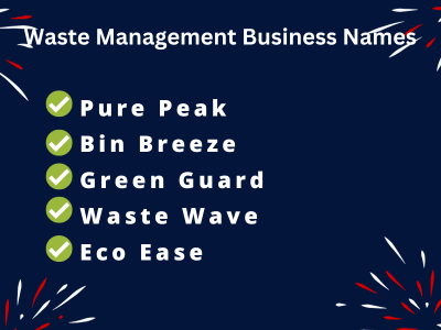 Waste Management Business Names
