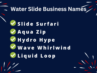 Water Slide Business Names