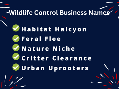 Wildlife Control Business Names