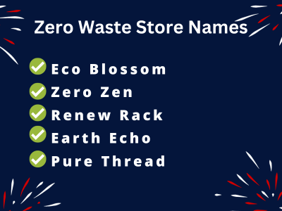 Zero Waste Store Names