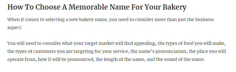 How To Choose A Memorable Name For Your Bakery