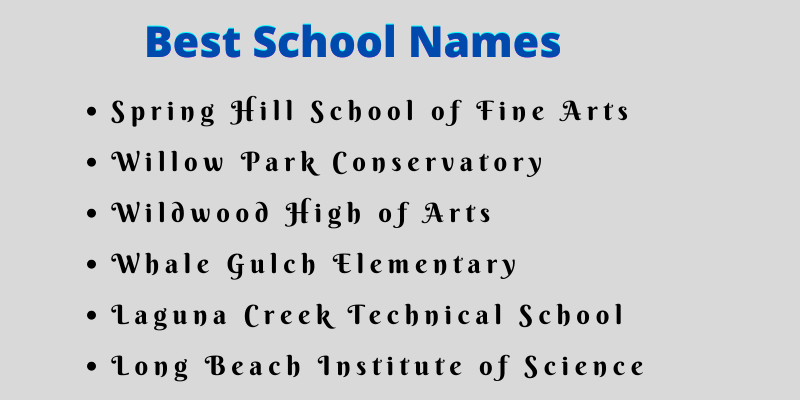 School Names