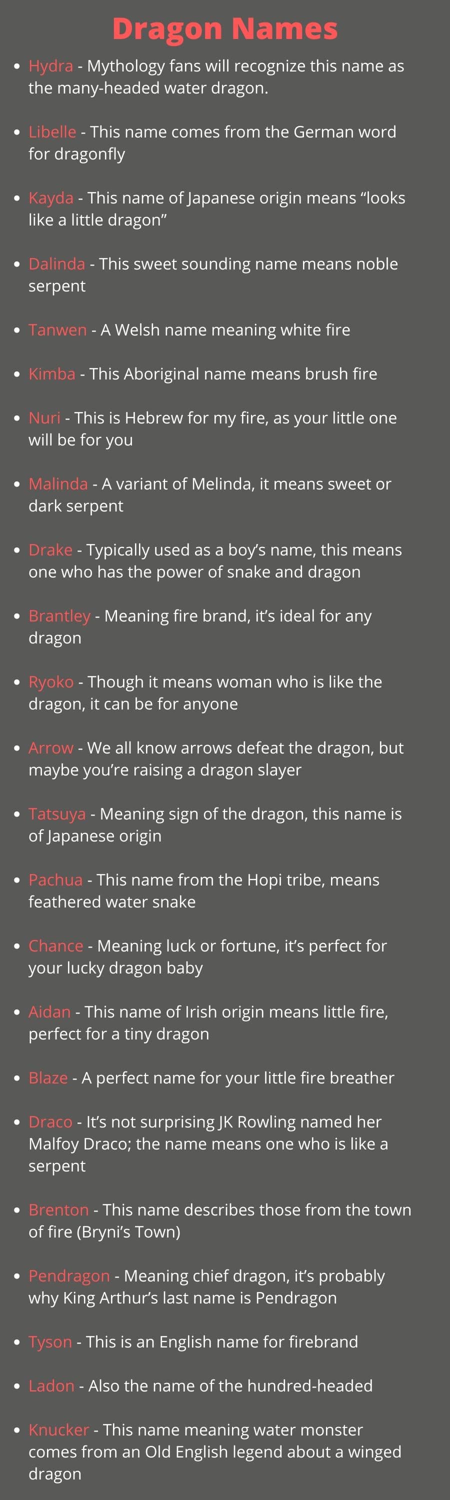 400 Dragon Names That are Most Used in Fantasy Books