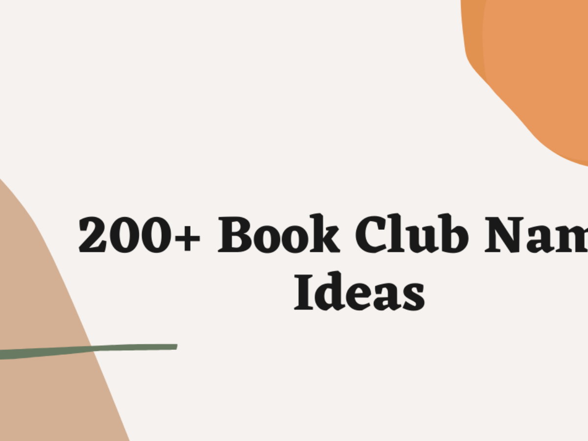 ladies book club name ideas