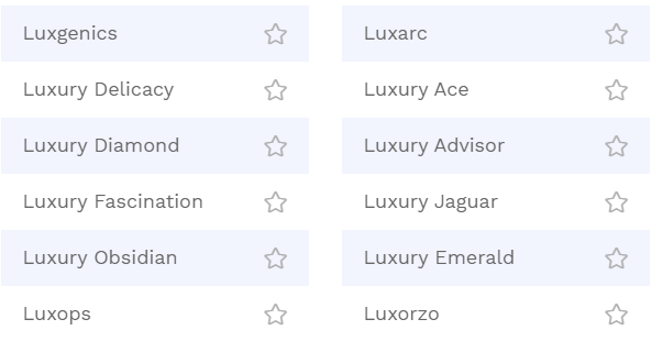Luxury Brand Name generator
