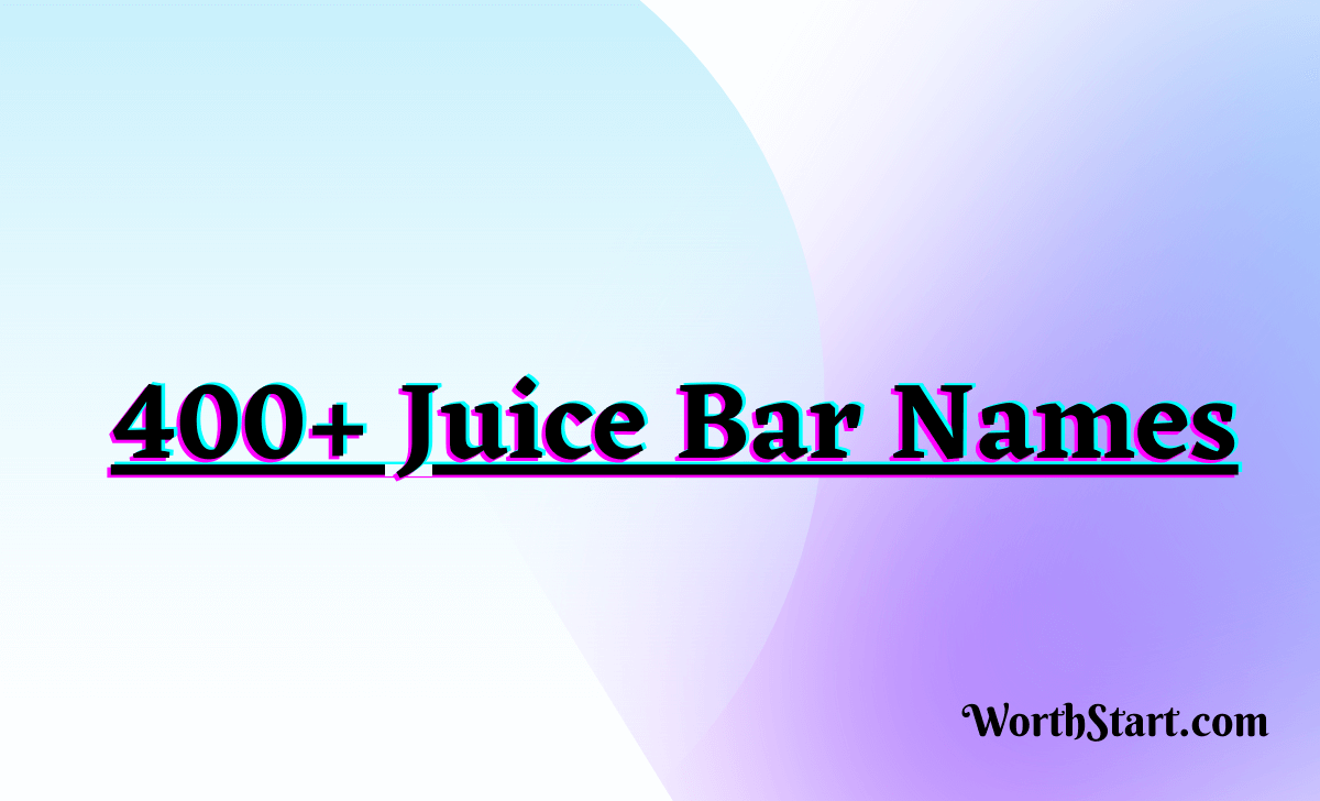 Juice Bar Names
