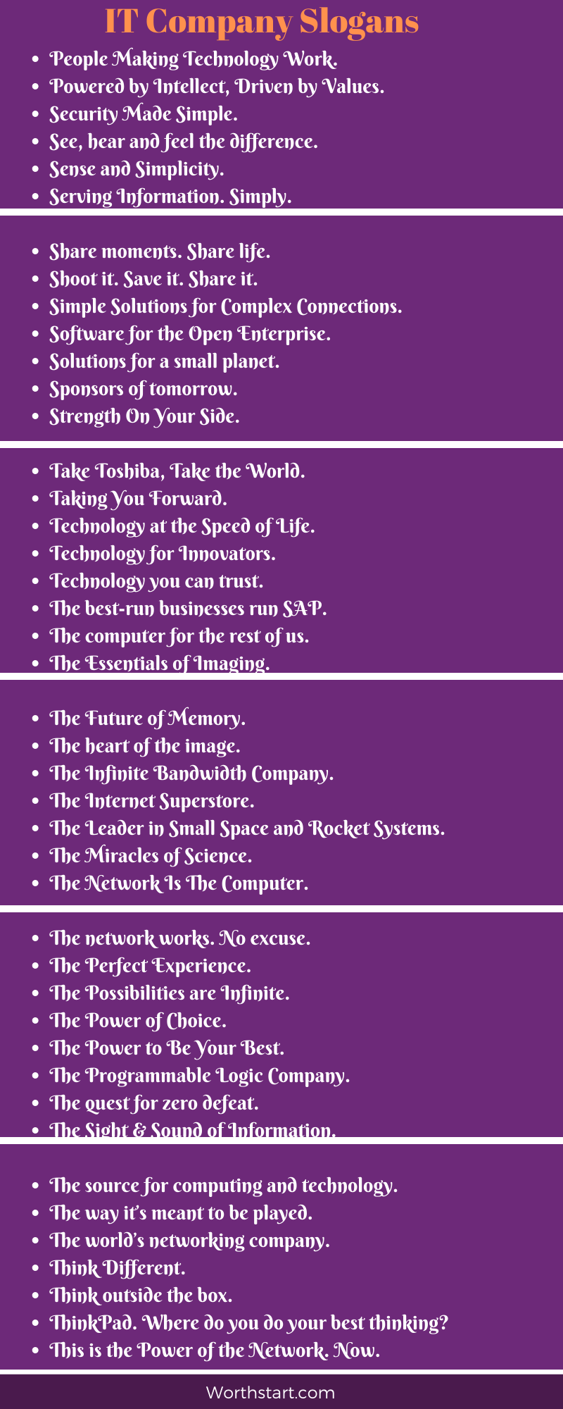 IT Company Slogans