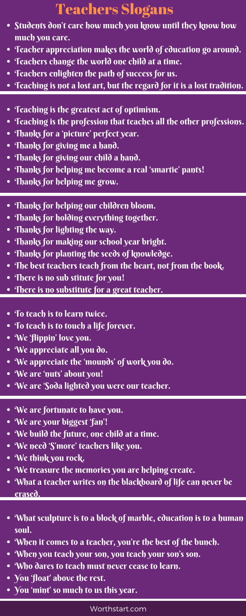 Teachers Slogans