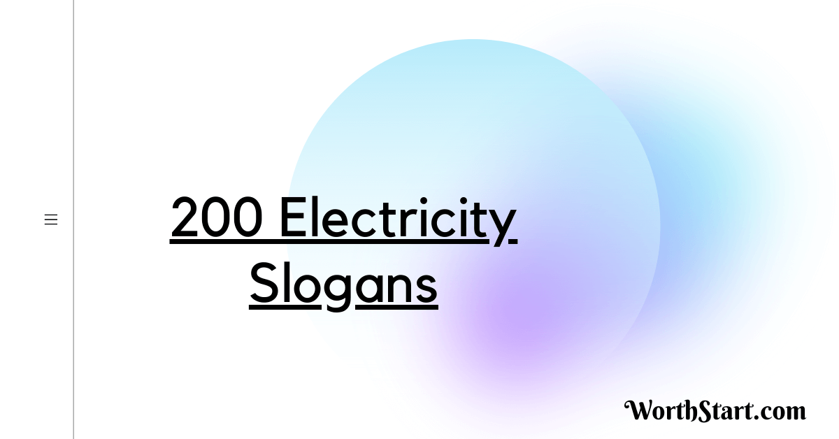 Electricity Slogans