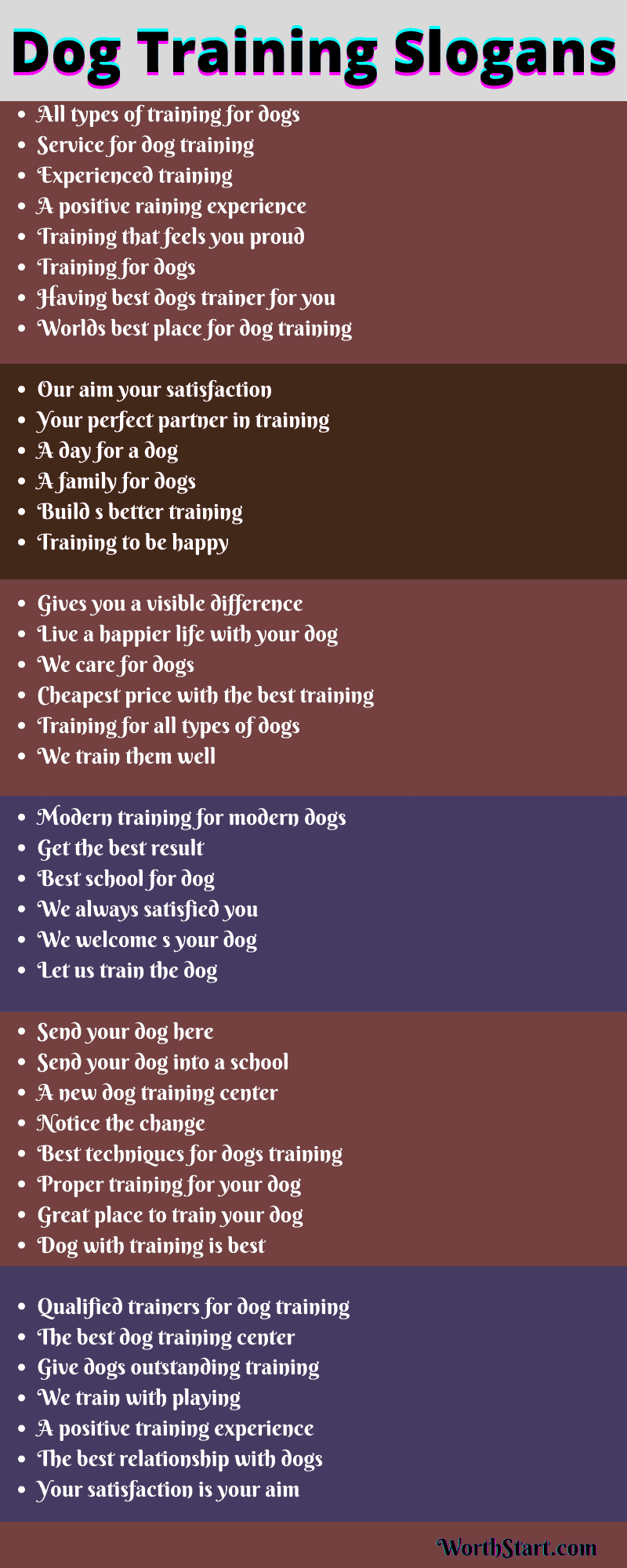 Dog Training Slogans