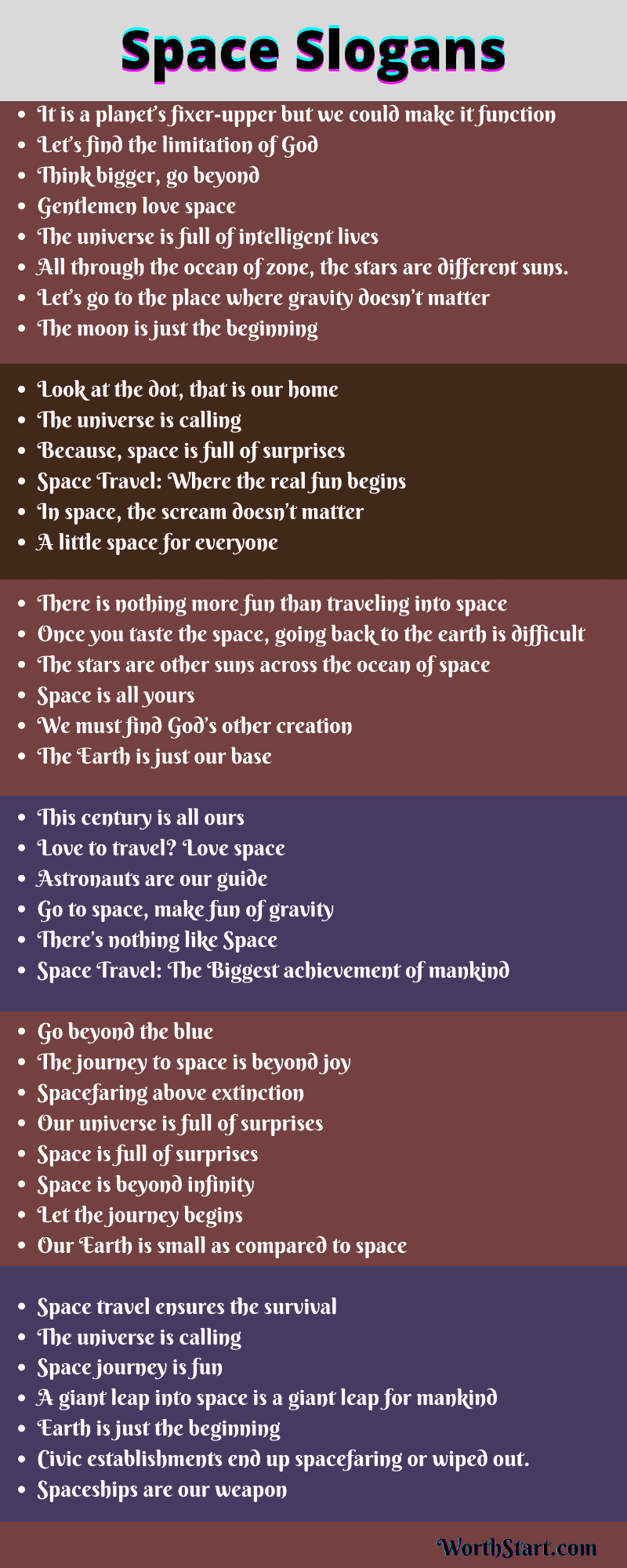 Space Slogans