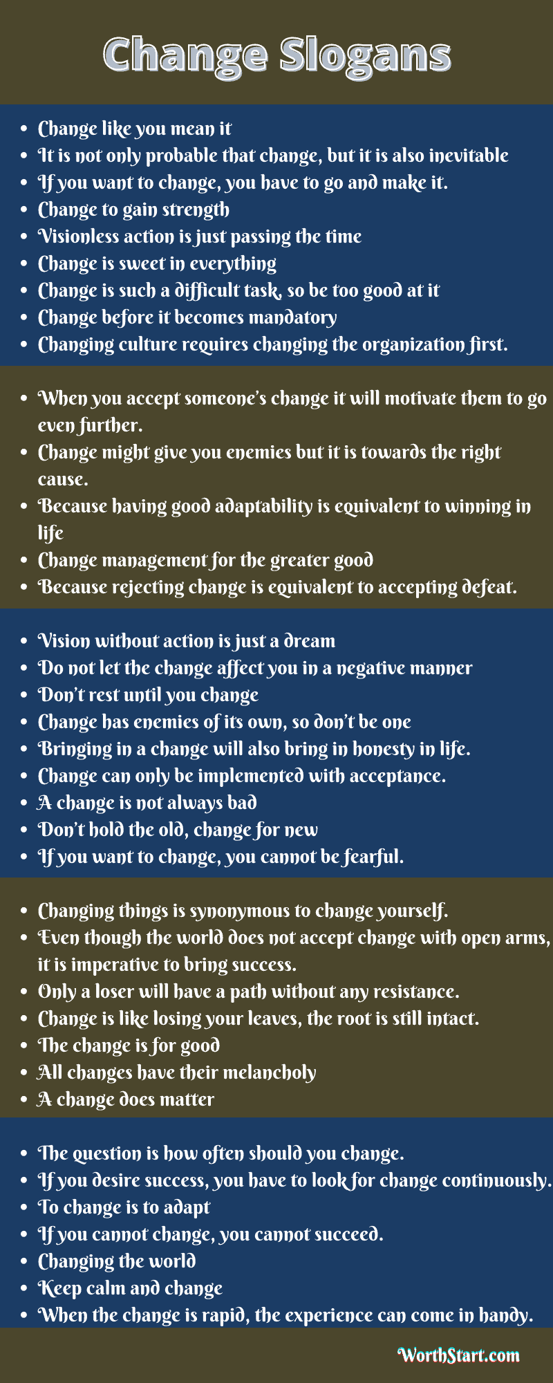 Change Slogans