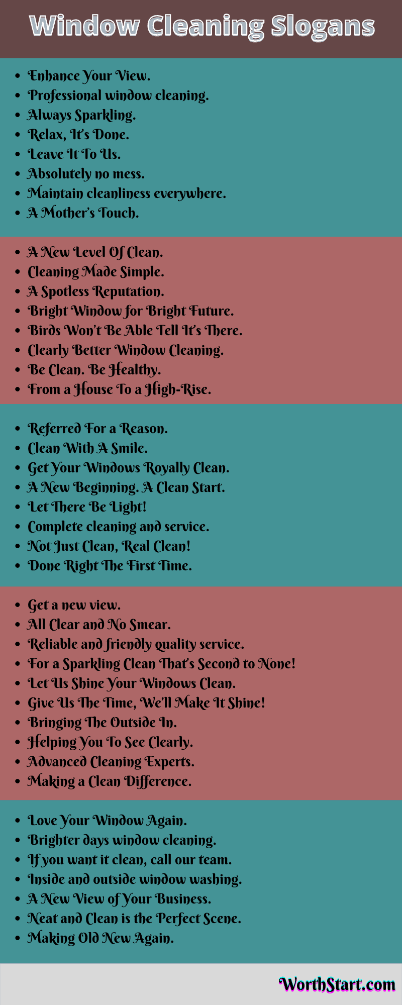 Window Cleaning Slogans