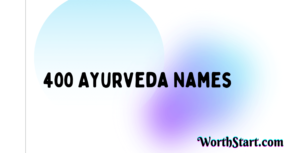 Ayurveda Names Ideas