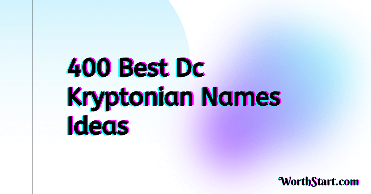 Dc Kryptonian Names