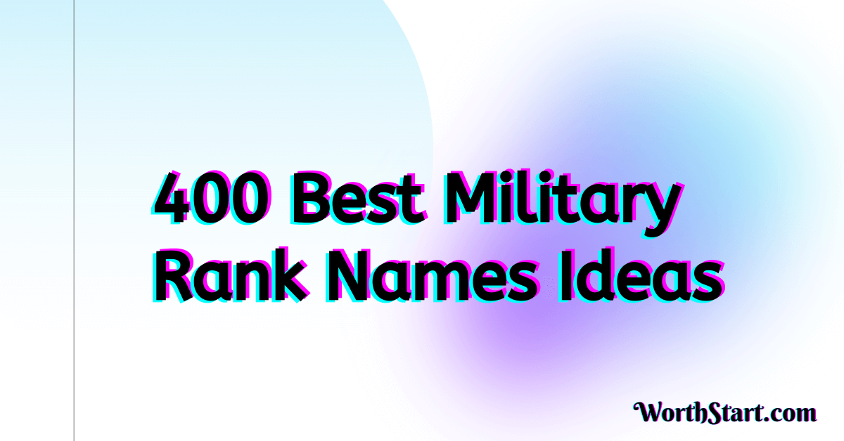 Military Rank Names