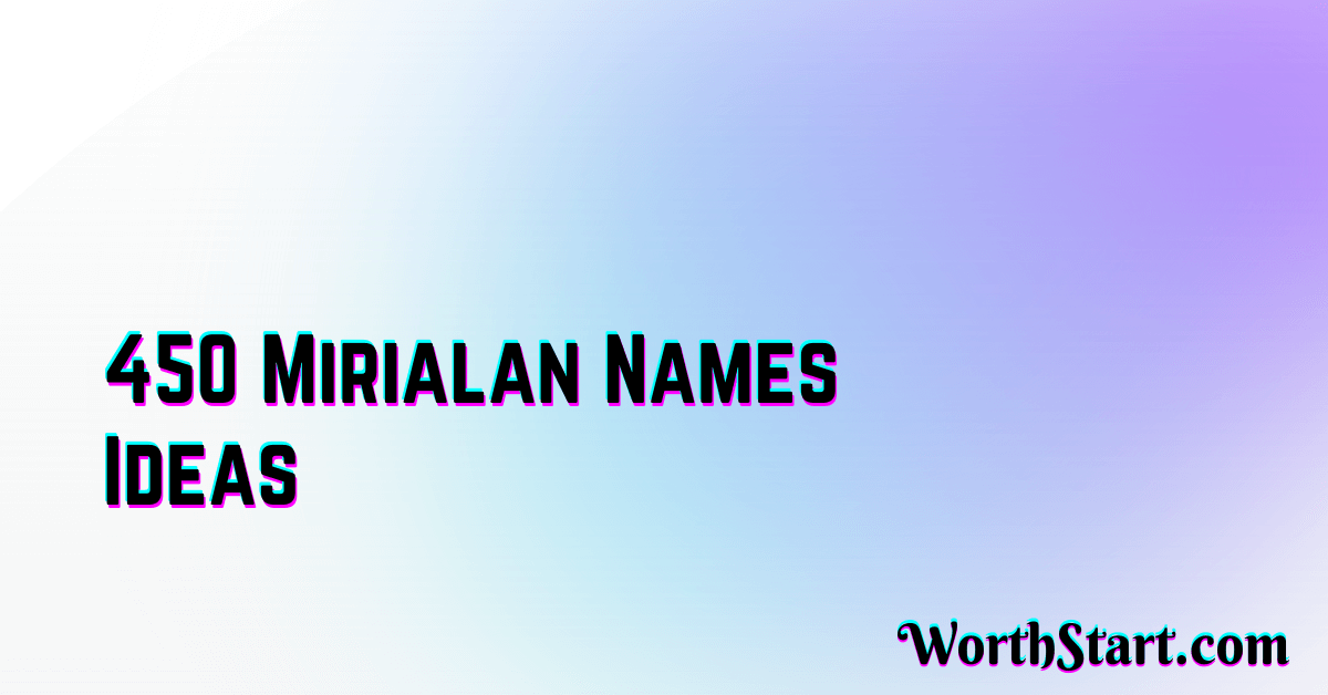 Mirialan Names Ideas