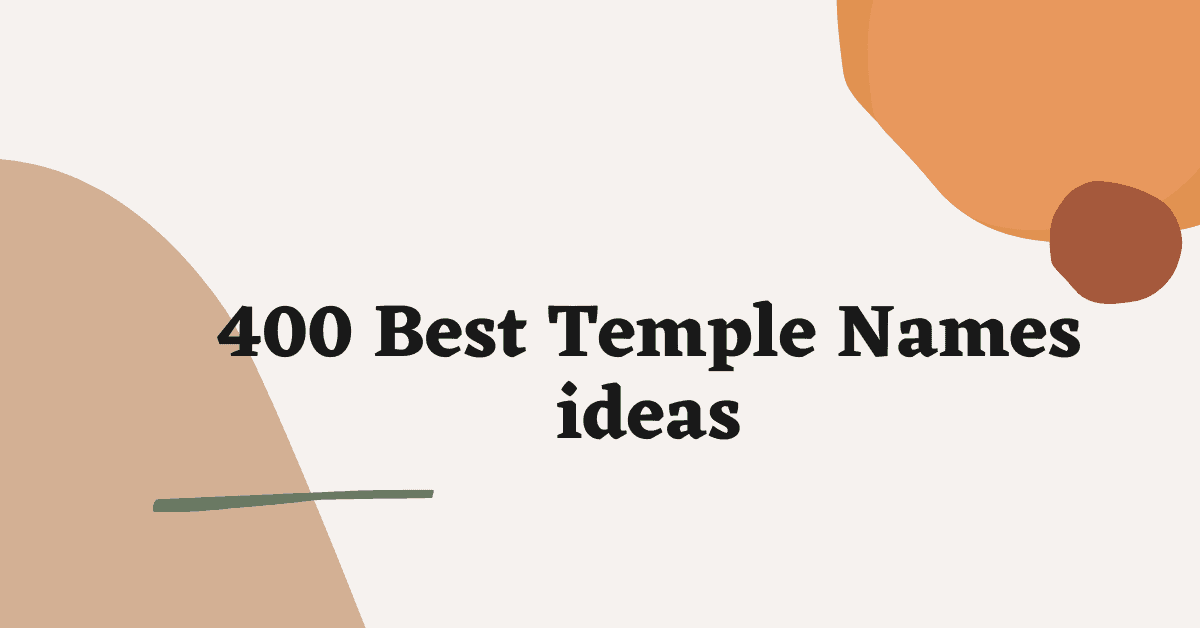 Temple Names