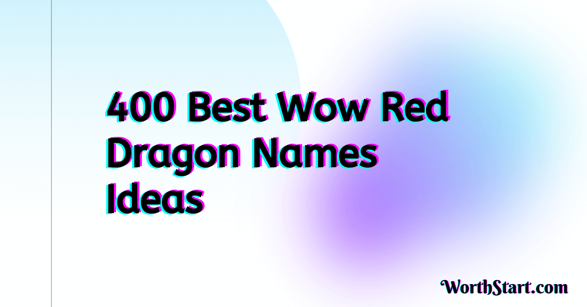 Wow Red Dragon Names