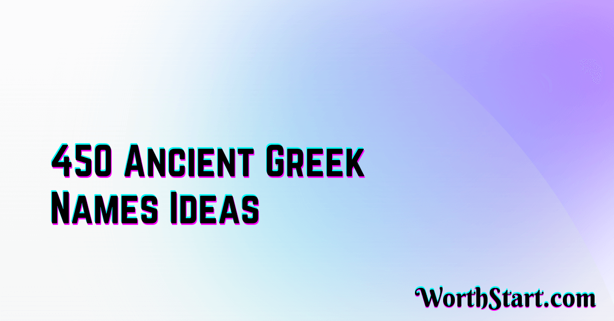 Ancient Greek Names Ideas