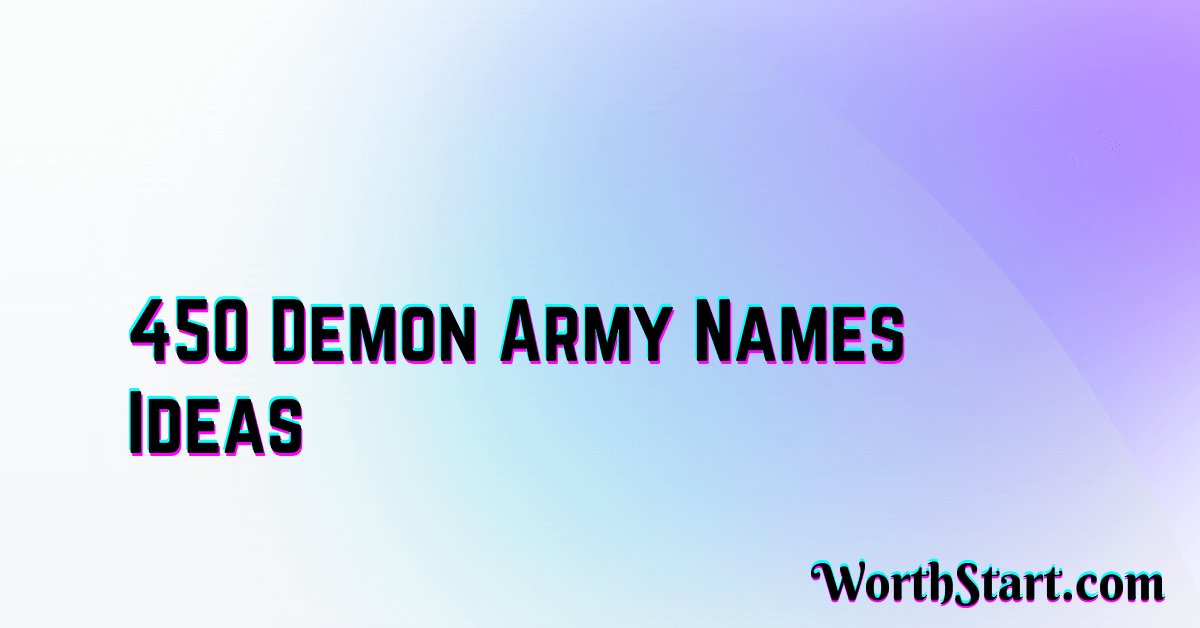 Demon Army Names Ideas