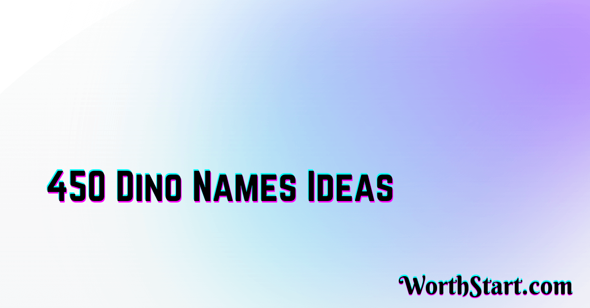 Dino Names Ideas