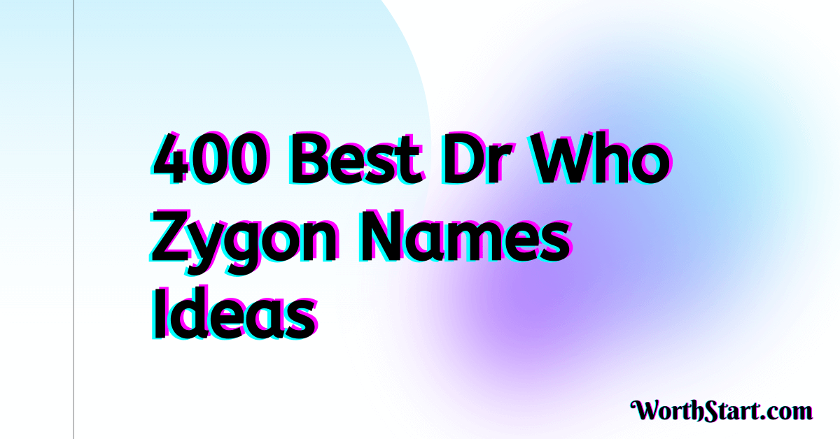 Dr Who Zygon Names