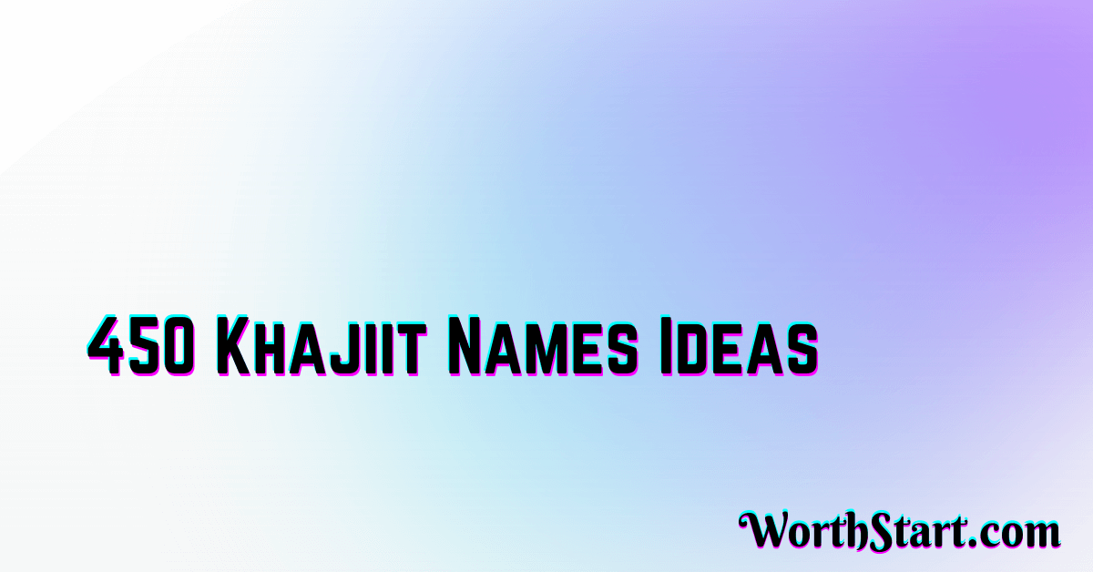 Khajiit Names Ideas
