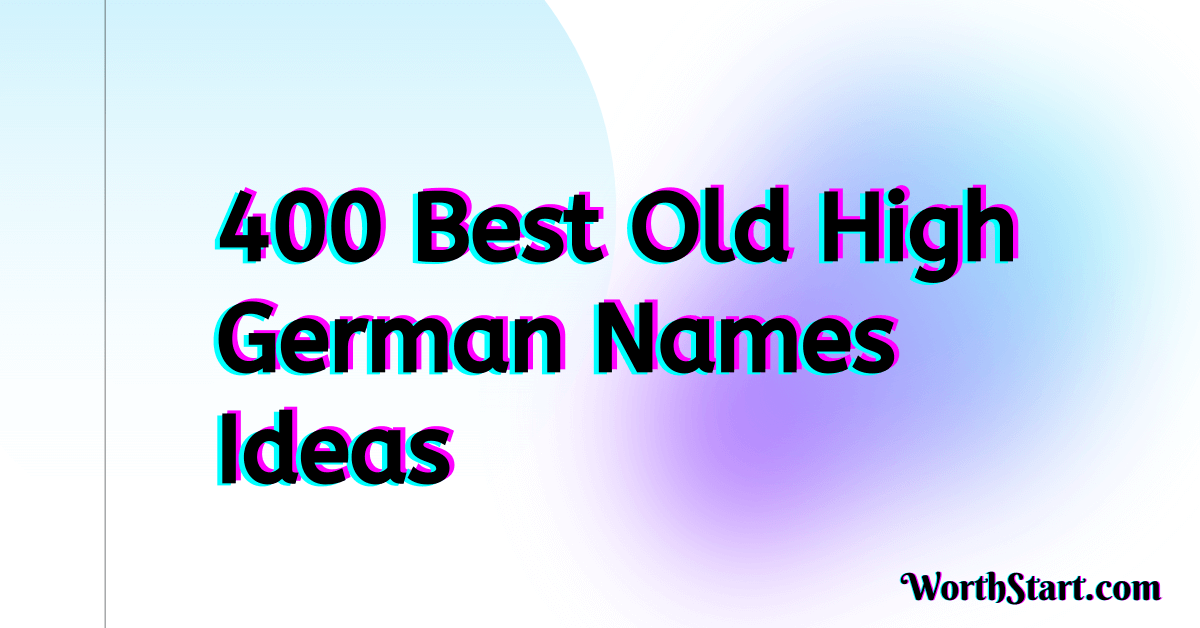 Old High German Names