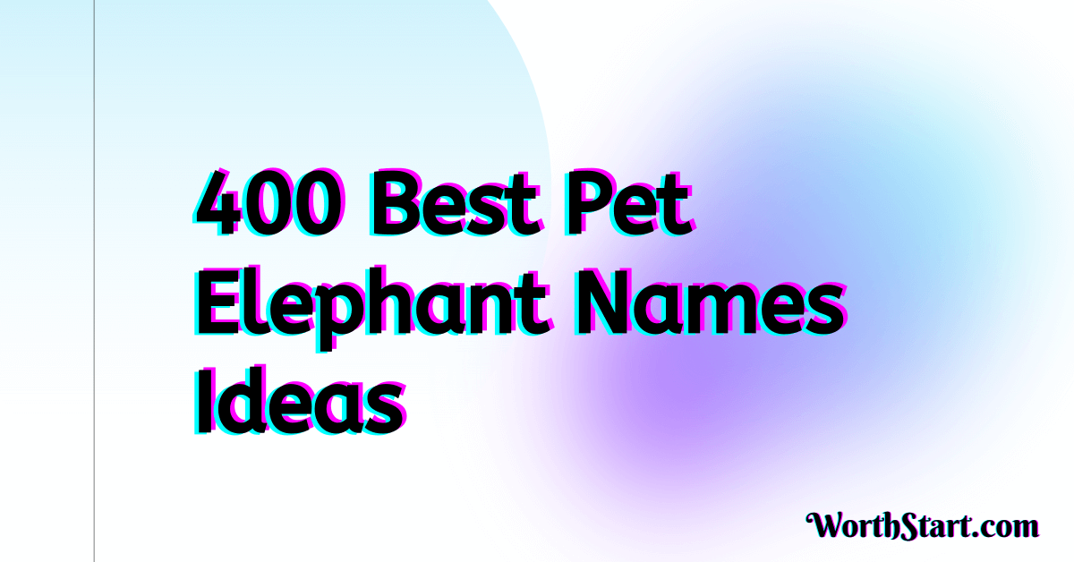 Pet Elephant Names