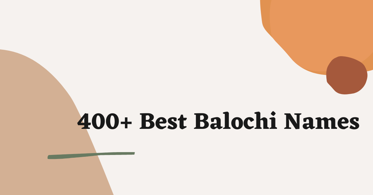 Balochi Names