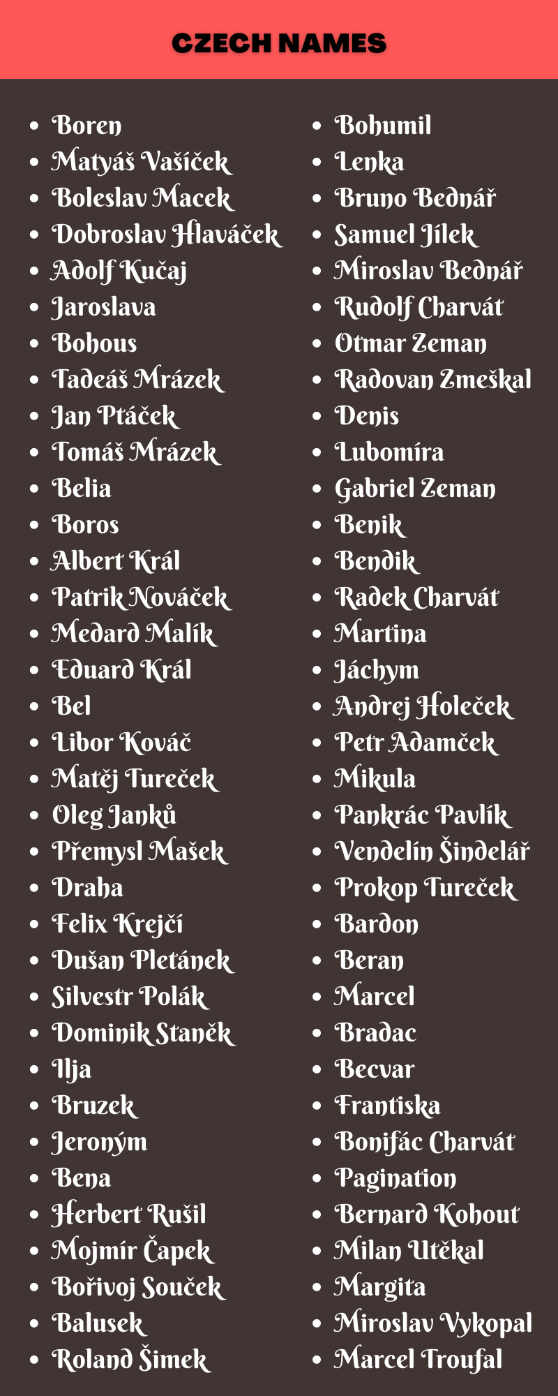 Czech Names