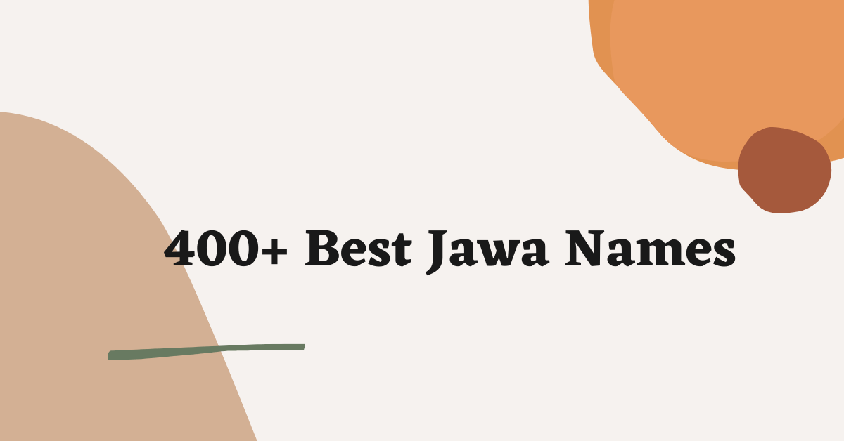 Jawa Names Ideas