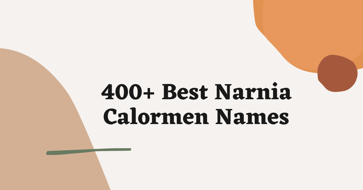 Narnia Calormen Names Ideas