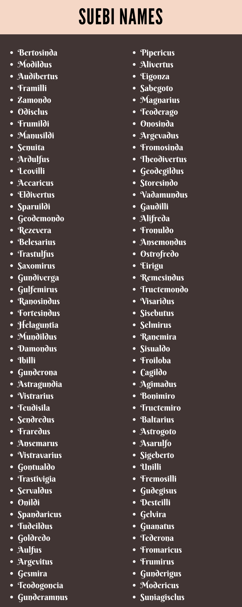 Suebi Names
