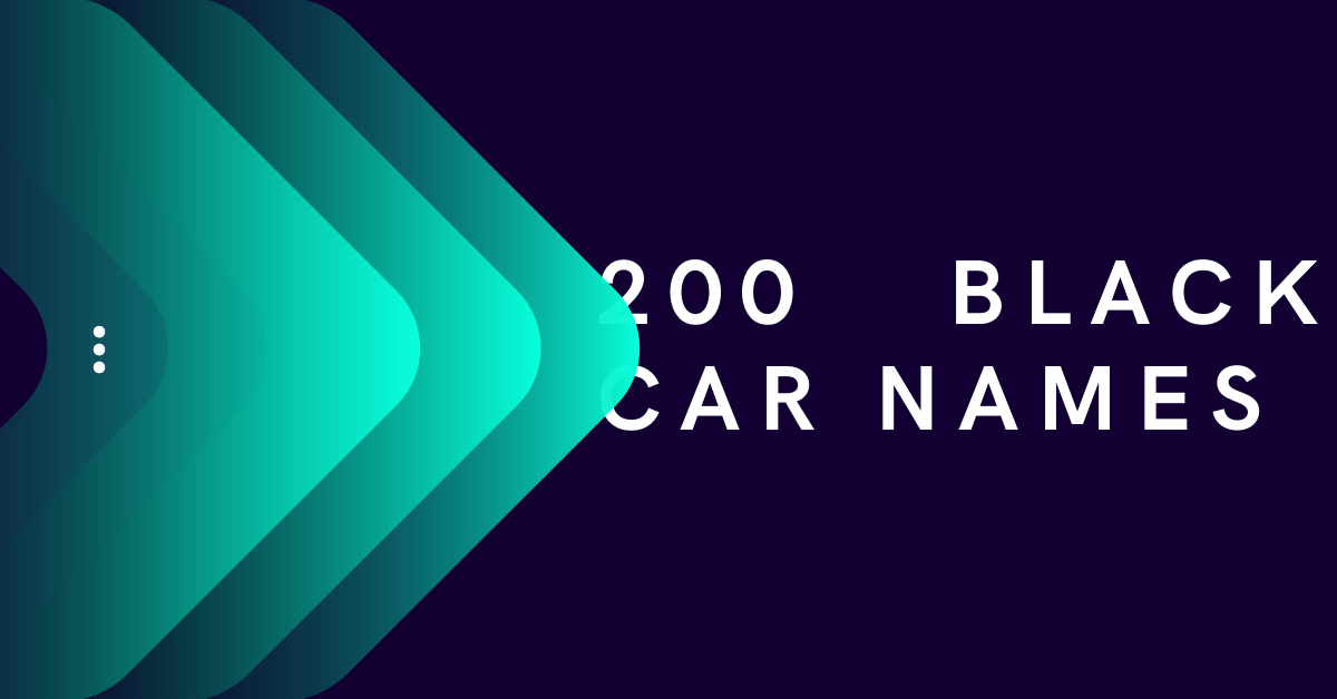 200 black car names