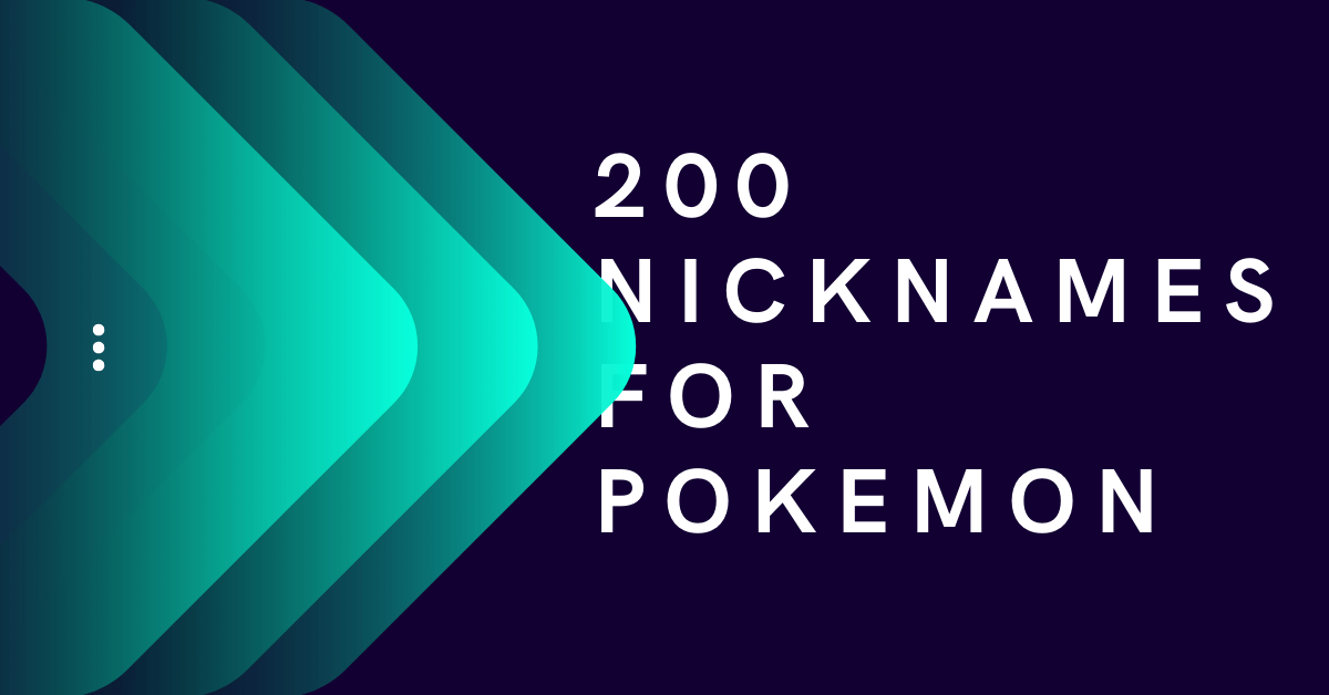 Pokémon Nicknames