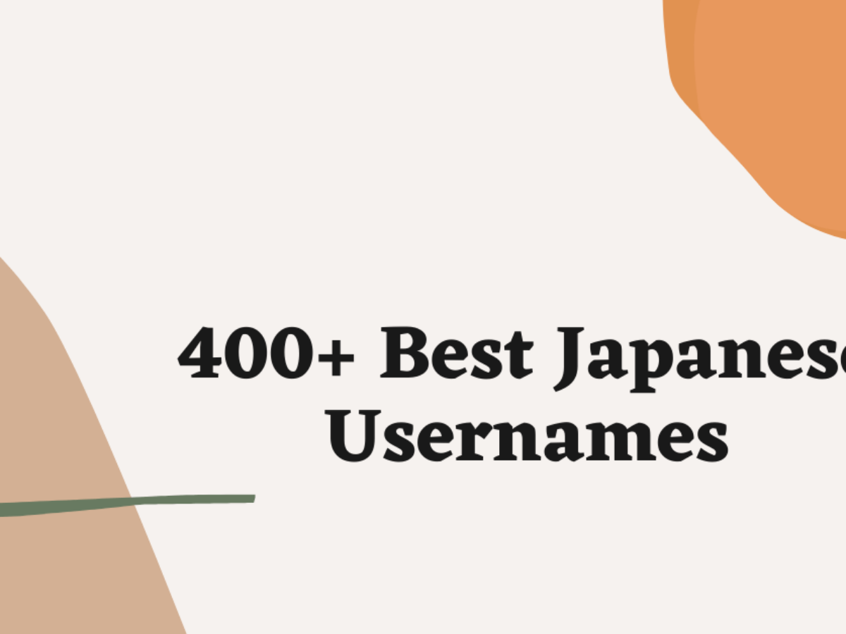 400 Best Japanese Usernames Ideas And Suggestions