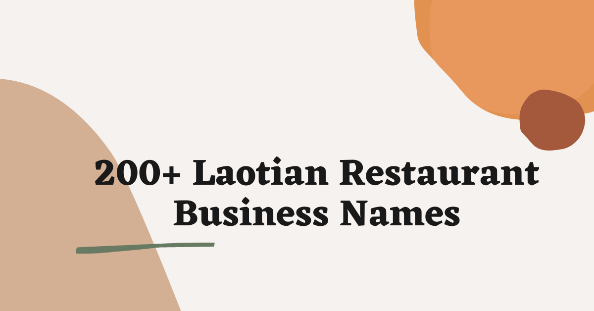 Laotian Restaurant Business Names