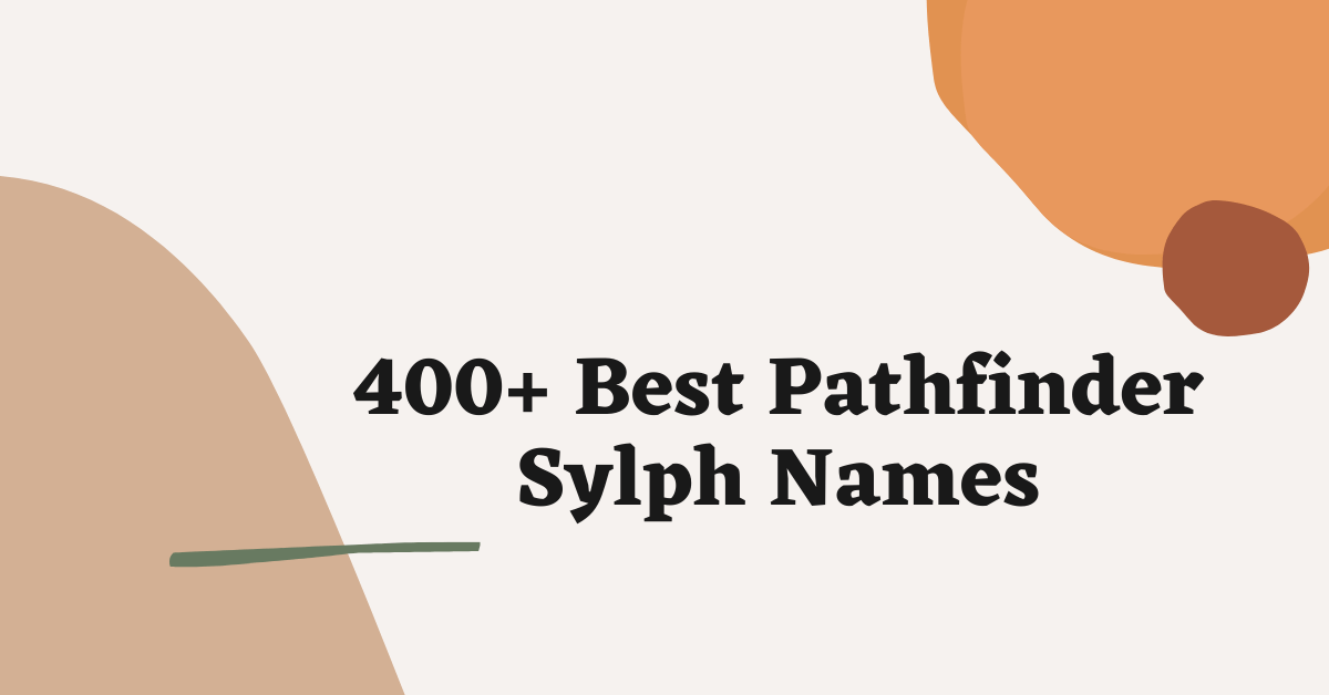 Pathfinder Sylph Names
