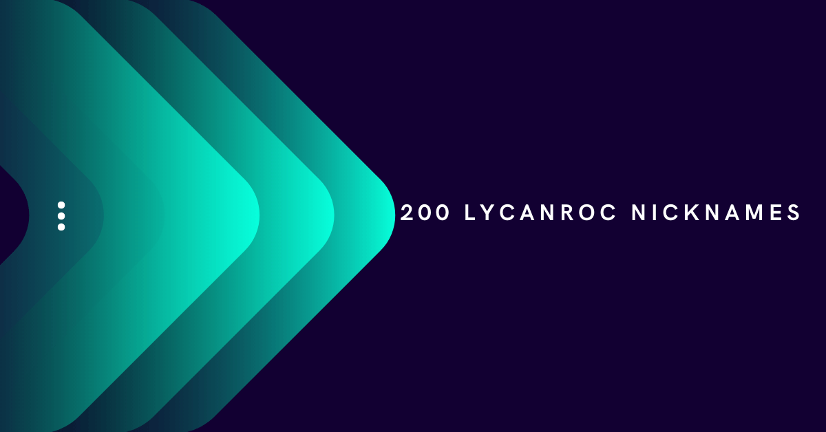 Lycanroc Nicknames