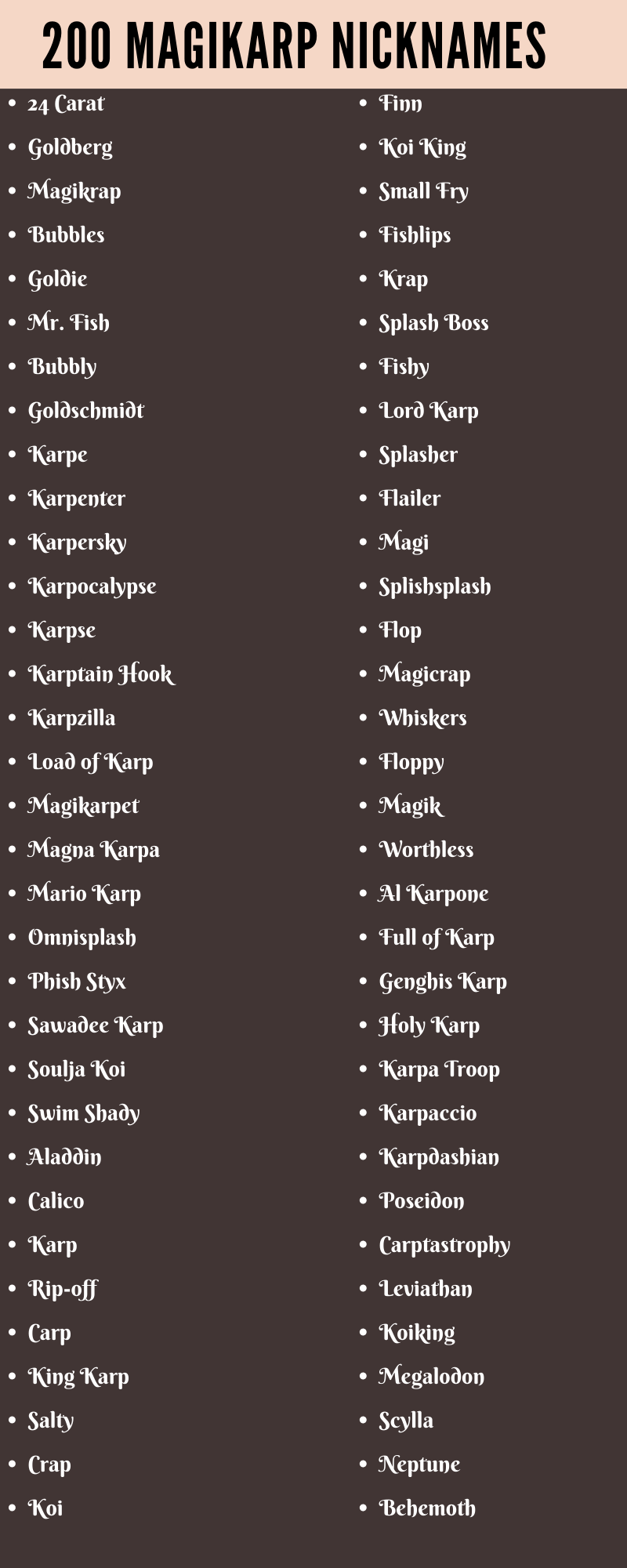 200 magikarp nicknames