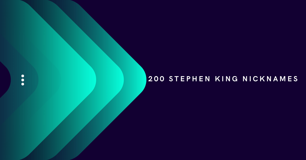Stephen King Nicknames