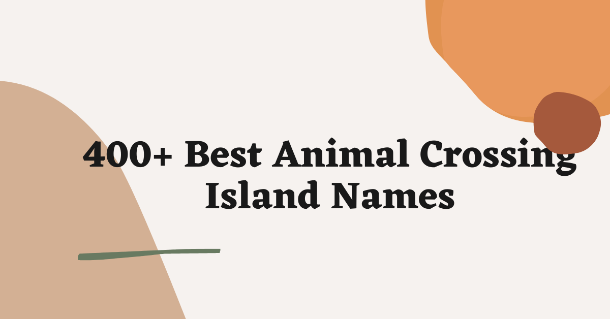 Animal Crossing Island Names Ideas