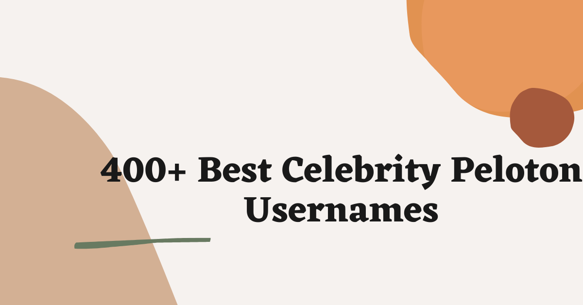Celebrity Peloton Usernames